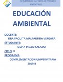EDUCACIÓN AMBIENTAL EN NUESTRO PAIS