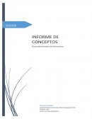 Informe de conceptos . Procedimientos de bienestar