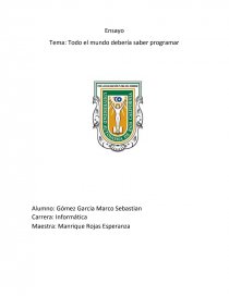 Porque todo el mundo debe programar. Página 1
