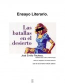 Ensayo Literario.Las batallas en el desierto