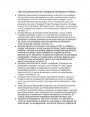 Lista de organizaciones de investigación psicológica en México