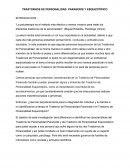 TRASTORNOS DE PERSONALIDAD: PARANOIDE Y ESQUIZOTÍPICO