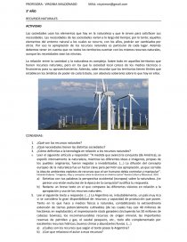 RECURSOS NATURALES ACTIVIDAD. Página 1