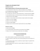Programa de estimulación facial