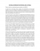 Cuál es su motivación para estudiar en la ESPOL?