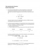 Taller administración Financiera