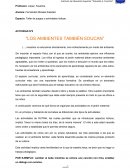 Actividad nº3 “Los ambientes también educan”