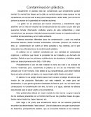 Contaminación plástica