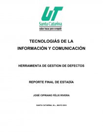 Reporte de estadia. Página 1