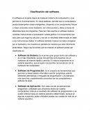 Clasificación del software