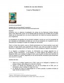 Análisis de una obra literaria . Guerra Mundial Z