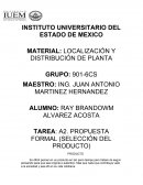 PROPUESTA FORMAL (SELECCIÓN DEL PRODUCTO)