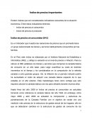 Índice de precios importantes