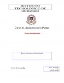 Curso int. decisiones en MiPymes
