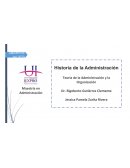 HISTORIA DE LA ADMINISTRACION