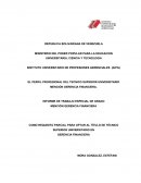 Informe Trabajo especial de grado, Administrativa