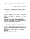 MATERIALES ARQUITECTONICOS TOXICOS PARA EL MEDIO AMBIENTE Y CON CUALES PUEDEN SER REMPLAZDOS