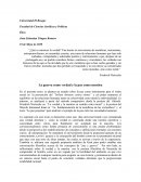 La guerra como verdad y la paz como mentira