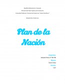 Trabajo sobre el plan de la nación