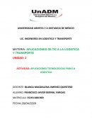 APLICACIONES TECNOLOGICAS PARA LA LOGISTICA