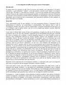 La investigación científica base para conocer el desempleo