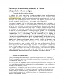 Estrategia de marketing orientada al cliente