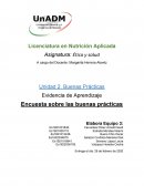 Evidencia de aprendizaje. Las buenas prácticas