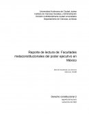 Facultades metaconstitucionales del poder ejecutivo en México
