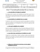 Inter Y Transdisciplinariedad De La Ciencia