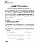 GERENCIA DE VENTAS Y ADMINISTRACIÓN DE CANALES