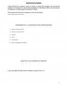 Especificaciones Rotarias