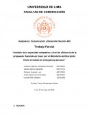 0Análisis de la capacidad adaptativa y nivel de eficiencia de la propuesta Aprendo en Casa’