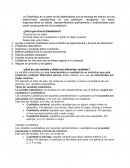 Funciones de las estadísticas en la comunidad