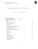 WORD Procesador de textos