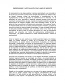 EMPRESARISMO Y ARTICULACIÓN CON PLANES DE NEGOCIO