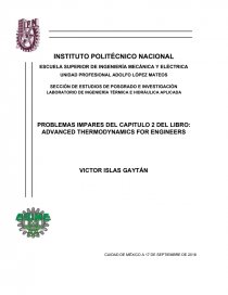 Problemas resueltos de termodinámica. Página 1