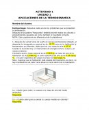 APLICACIONES DE LA TERMODINAMICA