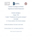Unidad 1 “Fundamentos de la gestión estratégica”