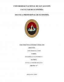 CRECIMIENTO ECONOMICO PERUANO. Página 1