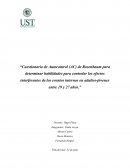 Cuestionario de Autocontrol (AC) de Rosenbaum para determinar habilidades para controlar los efectos interferentes de los eventos internos en adultos-jóvenes entre 19 y 27 años
