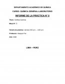 INFORME DE LA PRÁCTICA N° 8 Título: Cinética Química