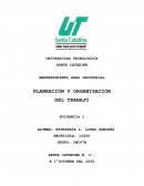 PLANEACIÓN Y ORGANIZACIÓN DEL TRABAJO
