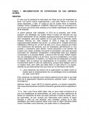 IMPLEMENTACIÓN DE ESTRATEGIAS EN UNA EMPRESA GLOBAL