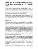Introducción a la programación en C ++