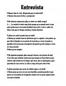 Entrevista adulto mayor