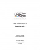 REGRESIÓN LINEAL Estadística Aplicada