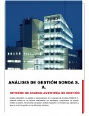 Análisis de gestión Sonda S. A Informe de avance auditoría de gestión