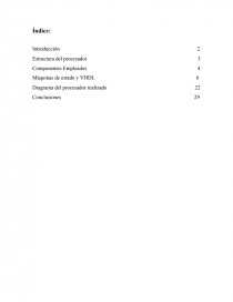 Procesador de 4 bits en VHDL. Página 1