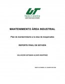 Plan de mantenimiento a la área de maquinados