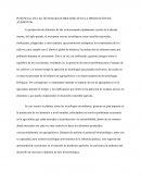 POTENCIAL DE LAS TECNOLOGIAS BIOLOGICAS EN LA PRODUCCIÓN DE ALIMENTOS